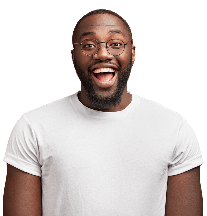 Man smiling