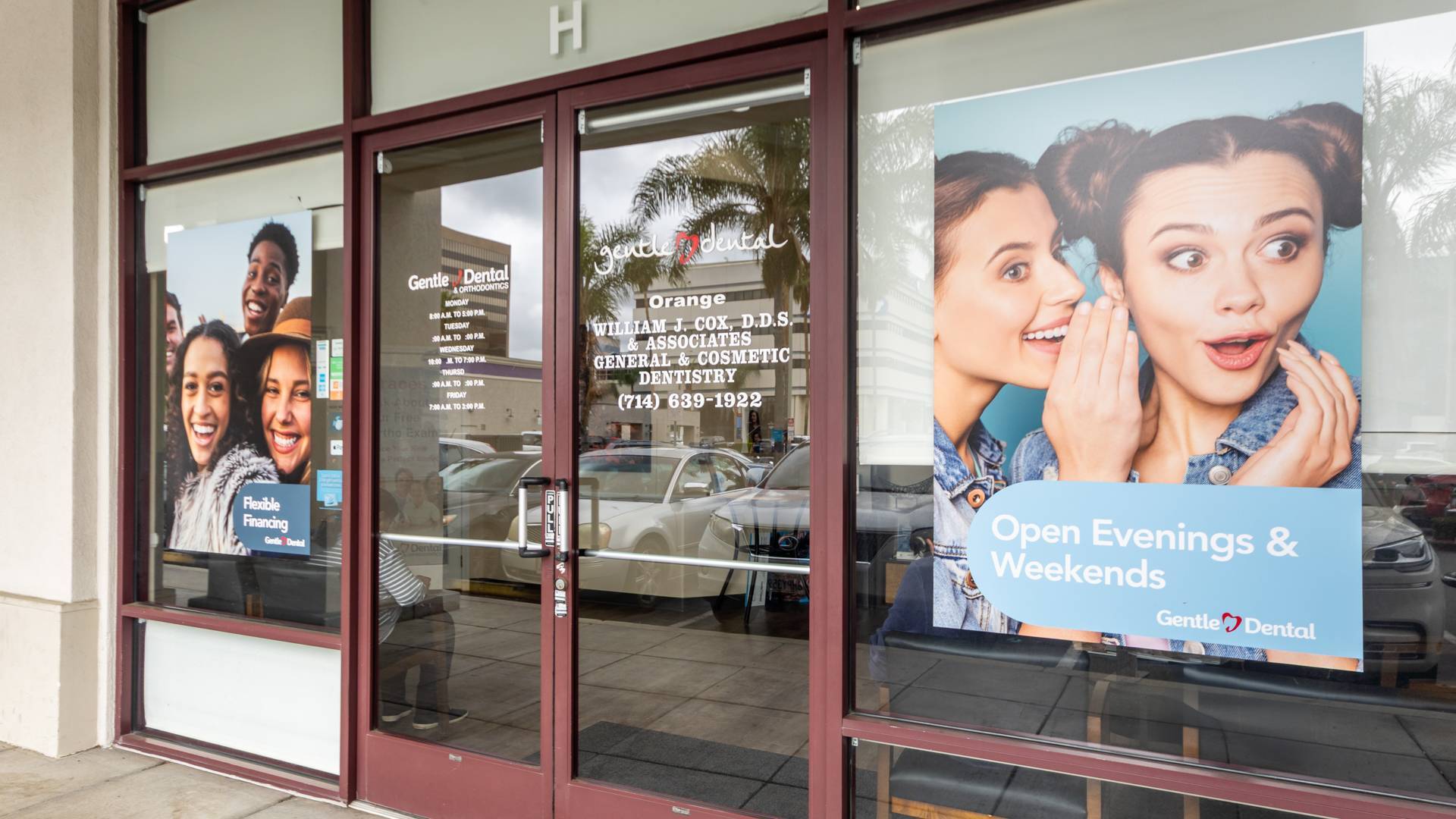 dental-office-front-signage_Gentle-Dental-Orange